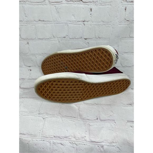 Women’s vans slip-on burgundy size 9.5 - Picture 7 of 9